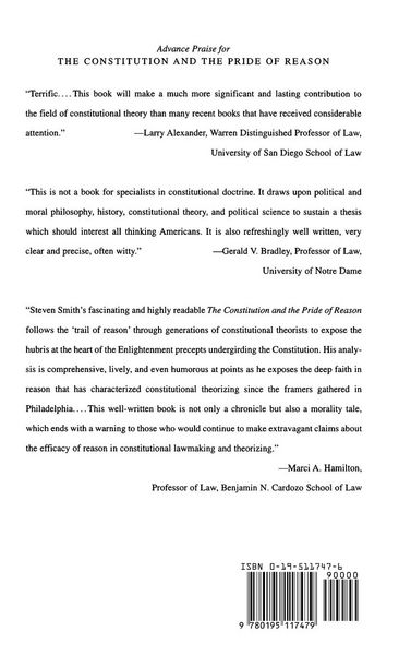 Produktbild: The Constitution & the Pride of Reason