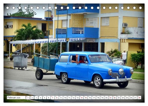 Produktbild: Kult-Kombis in Kuba - Oldtimer-Rarit&auml;ten der F&uuml;nfziger Jahre (Tischkalender 2026 DIN A5 quer), CALVENDO Monatskalender
