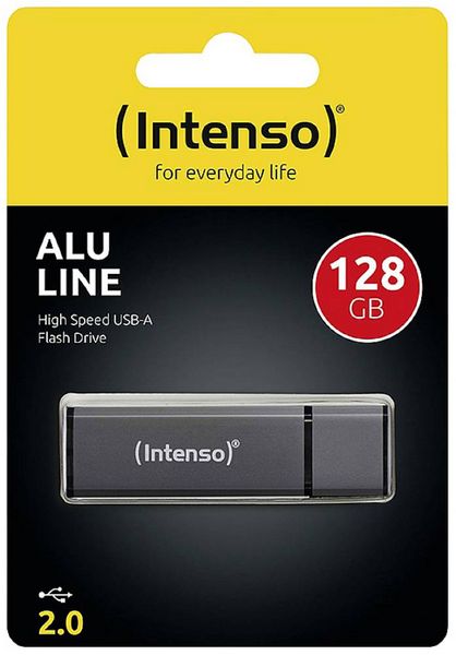 Produktbild: Intenso Alu Line USB-Stick 128GB Anthrazit 3521495 USB-A (USB 2.0)