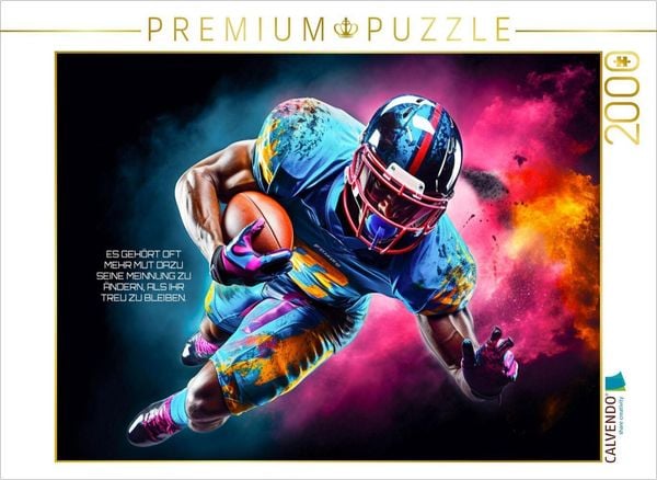 Produktbild: CALVENDO Puzzle Ein Motiv aus dem Kalender American Football und Motivation | 2000 Teile Lege-Gr&ouml;&szlig;e 90x67cm Foto-Puzzle f&uuml;r gl&uuml;ckliche Stunden