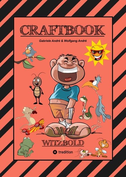 Produktbild: Craftbook - Witzbold - Lustige Motive - Ausmalvorlagen - Bastle Flotte Flugflitzer - R&auml;tsel - Benny Bleistift