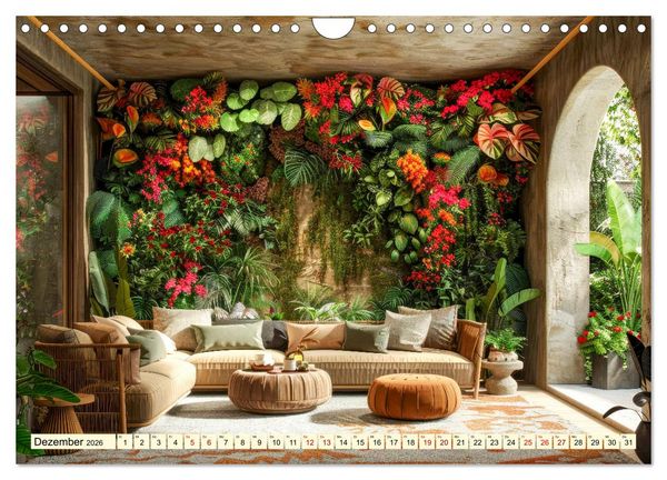 Produktbild: Biophilic Design - Verbundenheit mit der Natur (Wandkalender 2026 DIN A4 quer), CALVENDO Monatskalender
