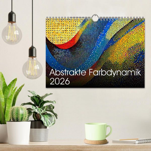 Produktbild: Abstrakte Farbdynamik (Wandkalender 2026 DIN A4 quer), CALVENDO Monatskalender