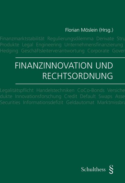 Produktbild: Finanzinnovation und Rechtsordnung