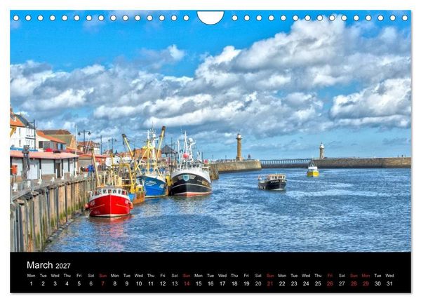 Produktbild: Whitby Harbour (Wall Calendar 2027 DIN A4 landscape), CALVENDO 12 Month Wall Calendar