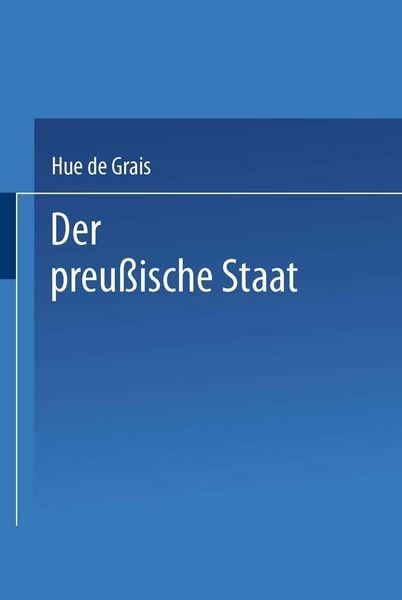 Produktbild: Der preu&szlig;ische Staat