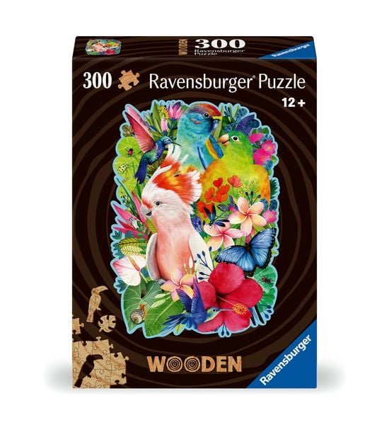 Produktbild: Wooden Puzzle 300 Teile - Exotische V&ouml;gel