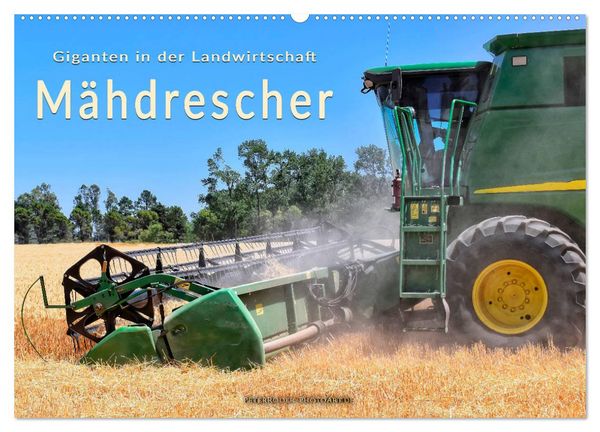 Produktbild: Giganten in der Landwirtschaft - M&auml;hdrescher (Wandkalender 2026 DIN A2 quer), CALVENDO Monatskalender
