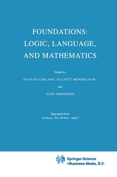 Produktbild: Foundations: Logic, Language, and Mathematics