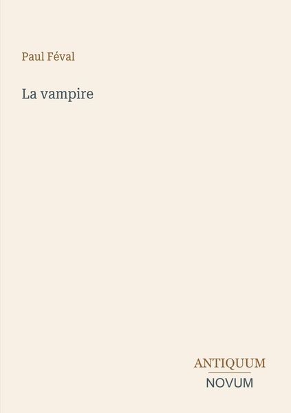 Produktbild: La vampire