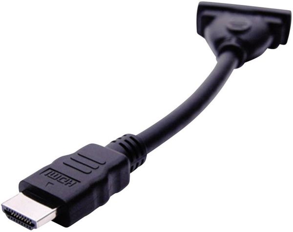 Club3D CAC-HMD>DFD HDMI / DVI Adapter [1x HDMI-Stecker - 1x DVI-Buchse 24+5pol.] Schwarz 12.00 cm