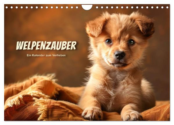 Produktbild: Welpenzauber: Ein Kalender zum Verlieben (Wandkalender 2026 DIN A4 quer), CALVENDO Monatskalender