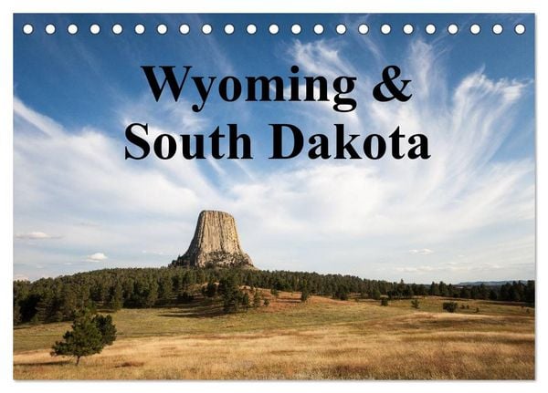 Produktbild: Wyoming & South Dakota (Tischkalender 2026 DIN A5 quer), CALVENDO Monatskalender