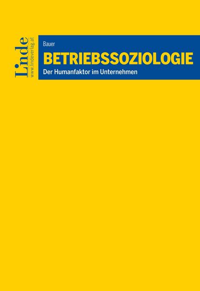Produktbild: Betriebssoziologie