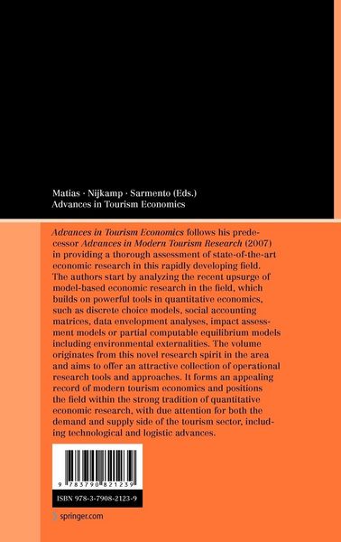Produktbild: Advances in Tourism Economics