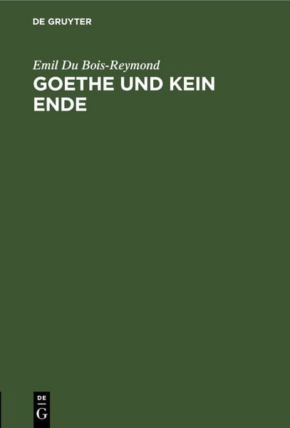 Produktbild: Goethe und kein Ende