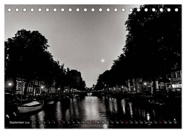 Produktbild: Ein Blick auf Amsterdam (Tischkalender 2026 DIN A5 quer), CALVENDO Monatskalender