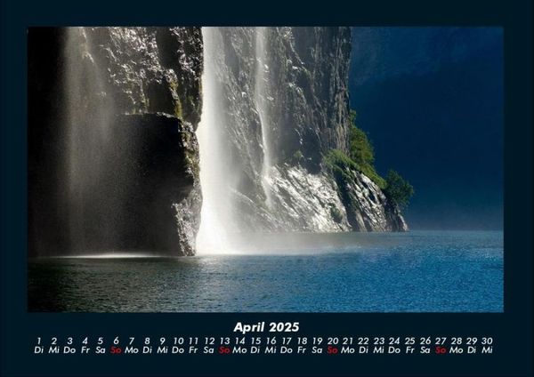 Produktbild: Wasserf&auml;lle 2025 Fotokalender DIN A4