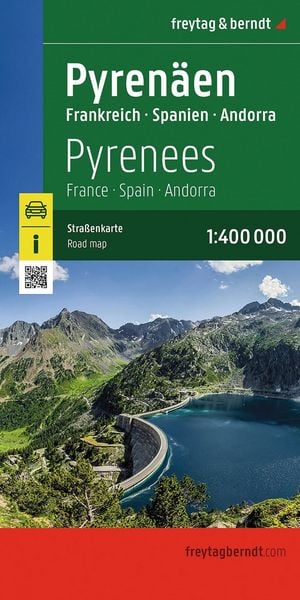 Produktbild: freytag & berndt Stra&szlig;enkarte Pyren&auml;en, Frankreich - Spanien - Andorra 1:400.000