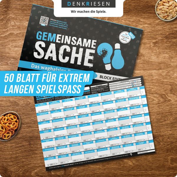 DENKRIESEN PARTYFIEBER - GEMEINSAME SACHE | Gioco Da Tavolo Per Feste | 120 Chip E 300 Carte