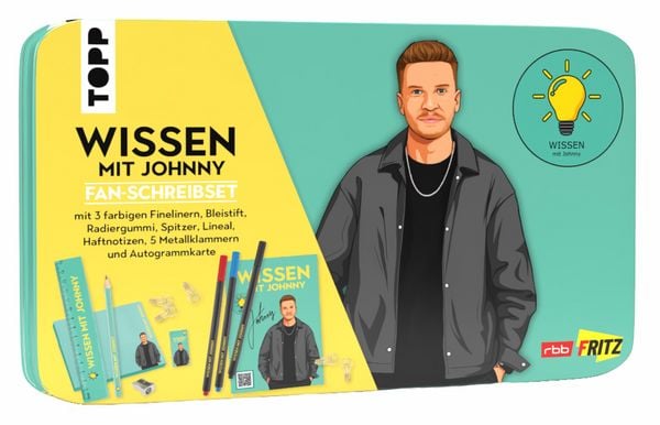 Produktbild: Wissen mit Johnny: Fan-Schreibset