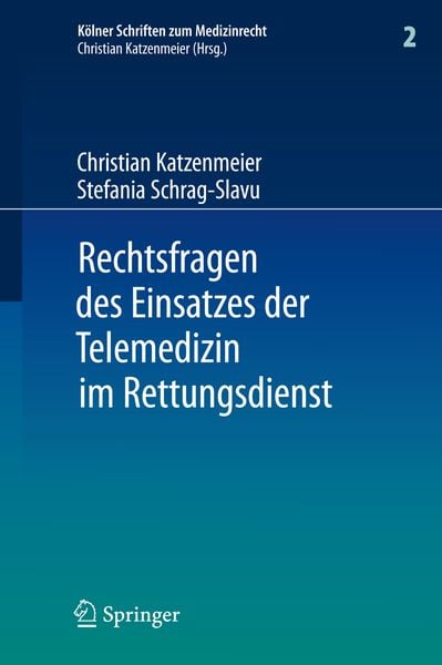 Produktbild: Rechtsfragen des Einsatzes der Telemedizin im Rettungsdienst