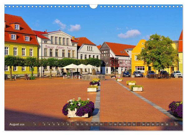 Produktbild: Vinetastadt Barth - Spaziergang durch die historische Stadt (Wandkalender 2026 DIN A3 quer), CALVENDO Monatskalender