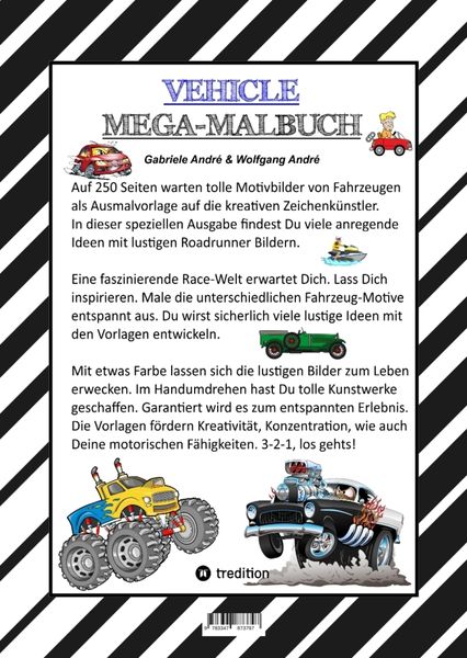 Produktbild: Xxl Mega Malbuch - Race On - Tolle Vehicle Motive - Cars - Flugzeuge - Boote - Jetski - Quad - Motorr&auml;der - Ufo