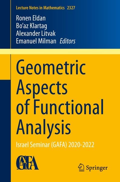 Produktbild: Geometric Aspects of Functional Analysis