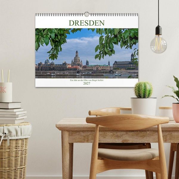 Produktbild: Dresden, ein Jahr an der Elbe (Wandkalender 2027 DIN A3 quer), CALVENDO Monatskalender