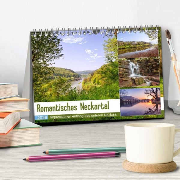 Produktbild: Romantisches Neckartal (Tischkalender 2026 DIN A5 quer), CALVENDO Monatskalender