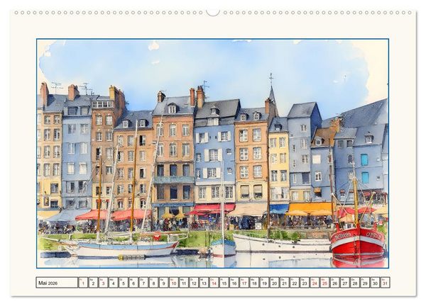 Produktbild: Reise durch die Normandie (Wandkalender 2026 DIN A2 quer), CALVENDO Monatskalender