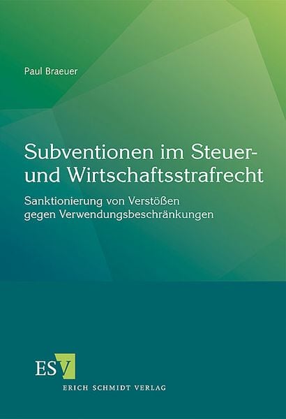 Subventionen im Steuer- und Wirtschaftsstrafrecht, Taschenbuch von Paul Braeuer, Erich Schmidt Verlag, 9783503136704