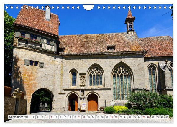Produktbild: Rothenburg ob der Tauber. Sehensw&uuml;rdigkeiten. (Wandkalender 2027 DIN A4 quer), CALVENDO Monatskalender