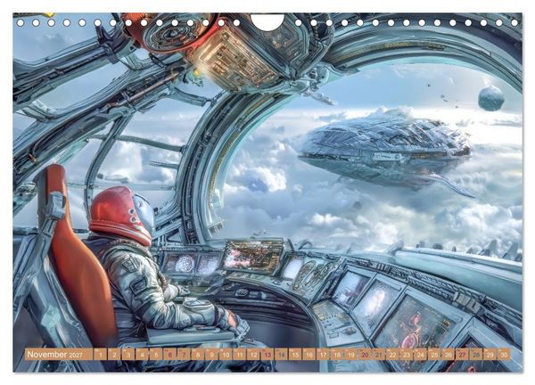Produktbild: Science Fiction Reise - Ein visuelles Abenteuer (Wandkalender 2027 DIN A4 quer), CALVENDO Monatskalender