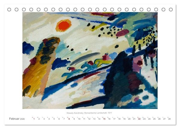 Produktbild: Klassische Moderne 2026 - Mit Kunst durchs Jahr (Tischkalender 2026 DIN A5 quer), CALVENDO Monatskalender