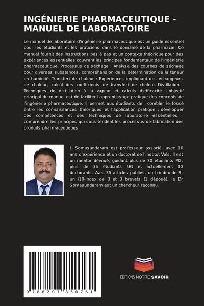Produktbild: ING&Eacute;NIERIE PHARMACEUTIQUE - MANUEL DE LABORATOIRE