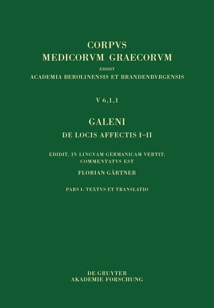 Produktbild: Galeni De locis affectis I-II