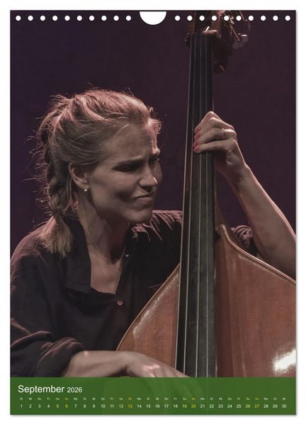 Produktbild: Women singing and playing Jazz (Wandkalender 2026 DIN A4 hoch), CALVENDO Monatskalender