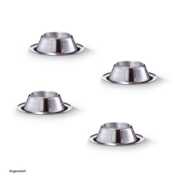 Produktbild: neuetischkultur Eierbecher 4 St&uuml;ck Edelstahl Eierbecher 4 St&uuml;ck Edelstahl