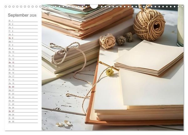 Produktbild: Papiertr&auml;ume - Die kreative Welt der Papierkunst (Wandkalender 2026 DIN A3 quer), CALVENDO Monatskalender
