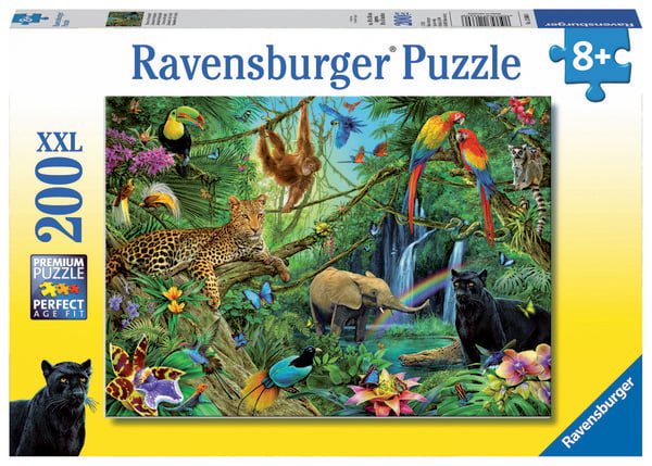 Produktbild: Puzzle Ravensburger Tiere im Dschungel 200 Teile XXL
