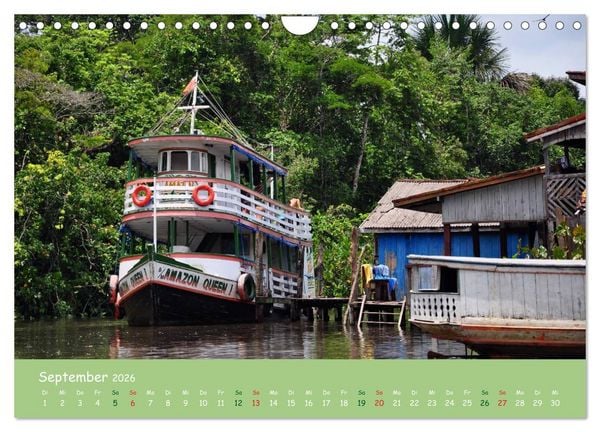 Produktbild: Am Amazonas (Wandkalender 2026 DIN A4 quer), CALVENDO Monatskalender