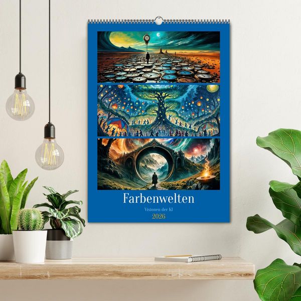 Produktbild: Farbenwelten (Wandkalender 2026 DIN A2 hoch), CALVENDO Monatskalender