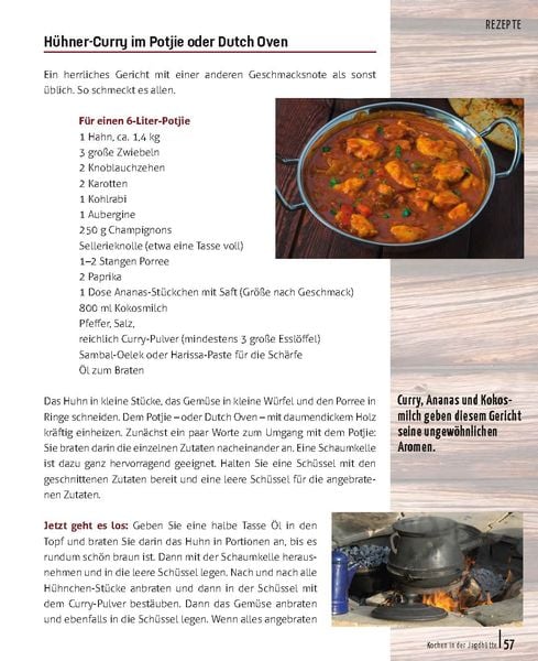 Kochen in der Jagdhütte