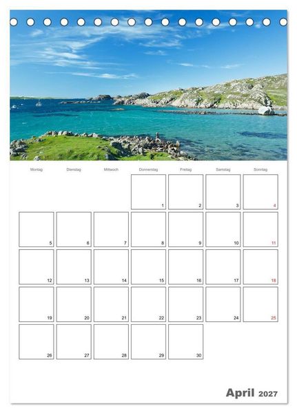 Produktbild: Schottland f&uuml;r Naturliebhaber (Tischkalender 2027 DIN A5 hoch), CALVENDO Monatskalender