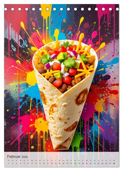Produktbild: I Love Fast Food - Snack Attack! (Tischkalender 2026 DIN A5 hoch), CALVENDO Monatskalender