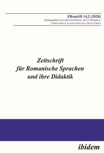 Produktbild: Zeitschrift f&uuml;r Romanische Sprachen und ihre Didaktik