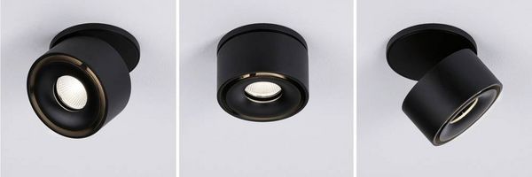 Produktbild: Paulmann 93370 Spircle LED-Einbauleuchte LED LED fest eingebaut 8W Schwarz (matt)