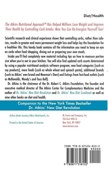 Produktbild: Dr. Atkins' New Carbohydrate Gram Counter